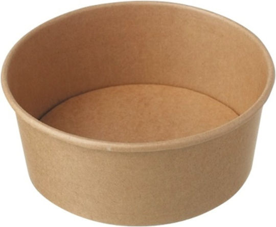 Set de 50 Cutii de carton Boluri Salată Kraft
