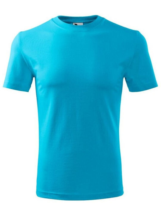 Adler Werbe-T-Shirt in Türkis Farbe