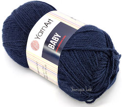 YarnArt Baby Βαμβακερό 583 Μπλε 150m 50gr
