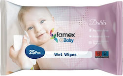 Famex Dalila Baby Wipes without Alcohol & Parabens 25pcs