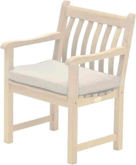 Showood Възглавница за стол за градина Екрю 49x60см