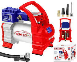 Emtop Τρόμπα Αυτοκινήτου 140PSI με Καλώδιο Αναπτήρα 12V
