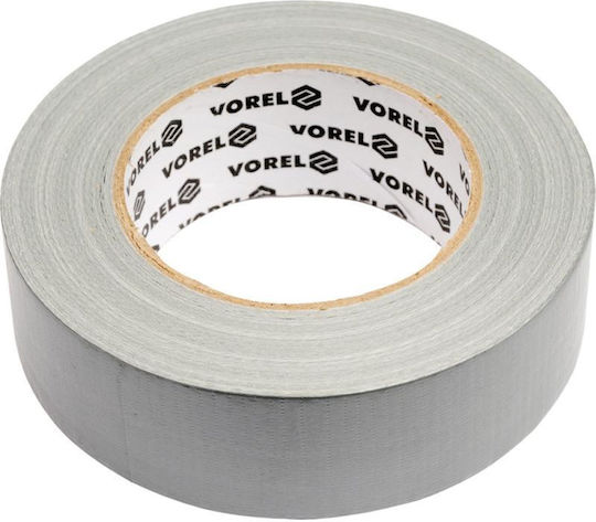 Vorel Duct Silver Self-Adhesive Fabric Tape Gray 38mmx50m 1pcs