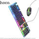 Hoco GM18 Luminous Σετ Gaming Πληκτρολόγιο με RGB φωτισμό & Ποντίκι (Αγγλικό US)
