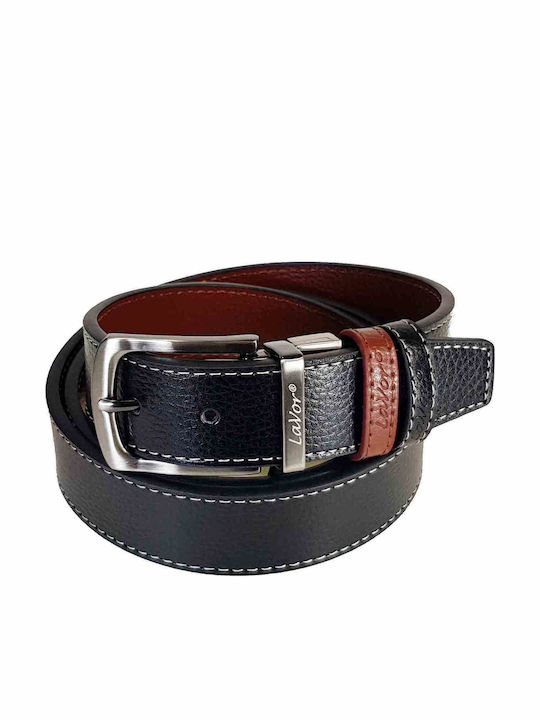 Men's Belt Leather Double Sided Black/Brown