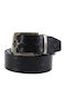 Herren Gürtel Leder Beidseitig Blue / Black