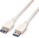 Roline USB 3.1 Cable USB-A male - USB-A female Λευκό 1.8m (11.99.8978-50)
