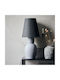 House Doctor Orga Ceramic Table Lamp for Socket E27 with Gray Shade and Base
