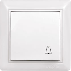IlluminON Illuminon Alfa Μπουτόν Κουδουνιού με Πλαίσιο σε Λευκό Χρώμα 890-12007