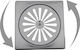 Stainless Steel Rack Floor with Size 10x10cm Silver