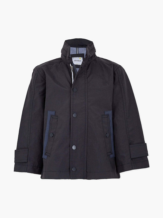 Kids Casual Short Coat Navy Blue