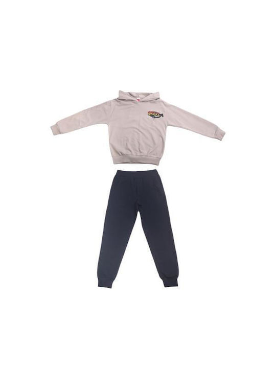 Joyce Kids Sweatpants Set Beige 2pcs