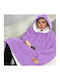 Huggle Plush Blanket Velvet Sofa 70x90cm. Purple