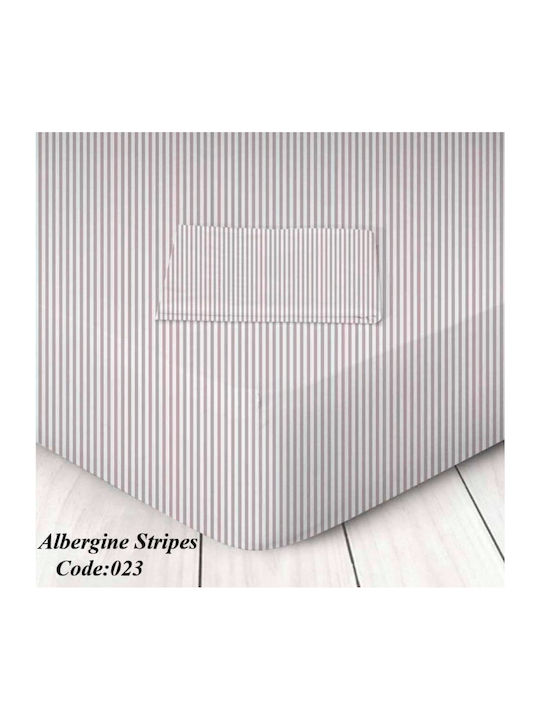 My Home Luxury Σεντόνι Ημίδιπλο με Λάστιχο 120x200+30εκ. Σάπιο Μήλο