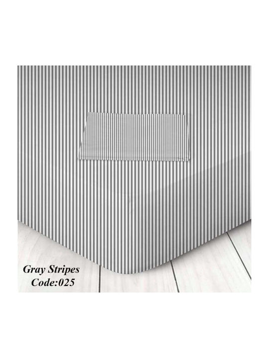 My Home Luxury Bettlaken Super-Doppel mit Gummiband 160x200+30cm. Gray