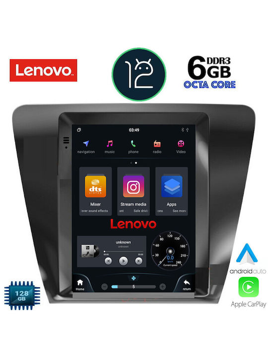 Lenovo Sistem Audio Auto pentru Skoda Octavia 2013-2020 (Bluetooth/USB/AUX/WiFi/GPS/Partitură) cu Ecran Tactil 9.7"