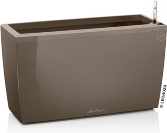 Lechuza Cararo Premium Αυτοποτιζόμενη Γλάστρα Πλαστική Taupe 75x30x42.5εκ.