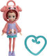 Mattel Miniature Toy Puppy Polly Pocket Hoodie Buddy - Puppy Doll 10cm