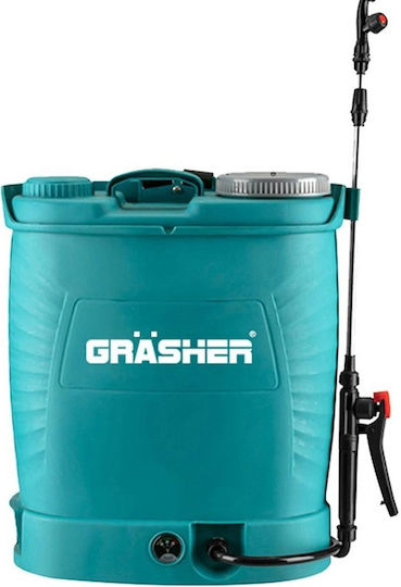Grasher Ψεκαστήρας Προπιέσεως 12V με Μπαταρία 8Ah με Χωρητικότητα 16lt 3bar
