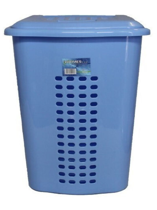 85.460/28 Laundry Basket Plastic with Cap 43x36x55cm Blue