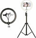 Lucas GL-55431 Ring Light 26cm με 2 Τρίποδα (Επιτραπέζιο & Δαπέδου) και Βάση για Κινητό