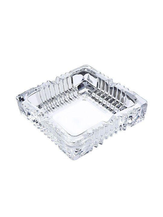 Homestyle Апарат за пепел Цигара Стъкло Прозрачен 15x15см 1бр