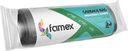 Famex Trash Bags Industrial 80x110cm 10pcs Black