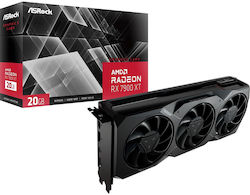 ASRock Radeon RX 7900 XT 20GB GDDR6 Placă Grafică (90-GA43ZZ-00UANF)