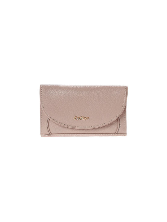 Lavor Small Leather Women's Wallet with RFID Pink