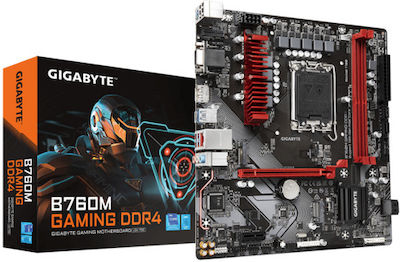 Gigabyte B760M Gaming DDR4 rev. 1.0 Placă de bază Micro ATX cu Intel 1700 Socket