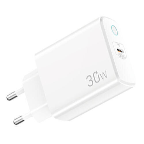 Lamtech Wireless Charger with USB-C Port 30W Power Delivery White (LAM112709)