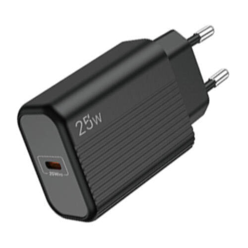 Lamtech Φορτιστής Χωρίς Καλώδιο με Θύρα USB-C 25W Power Delivery Μαύρος (LAM112723)