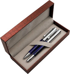 Pen Set with Quill Silver in a case