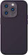 Baseus Liquid Silica Silicone Back Cover Set with Tempered Glass Elderberry (iPhone 14 Pro Max)