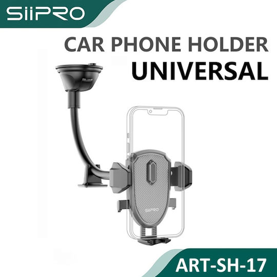 SiiPro Car Mobile Mount with Adjustable Hooks Black