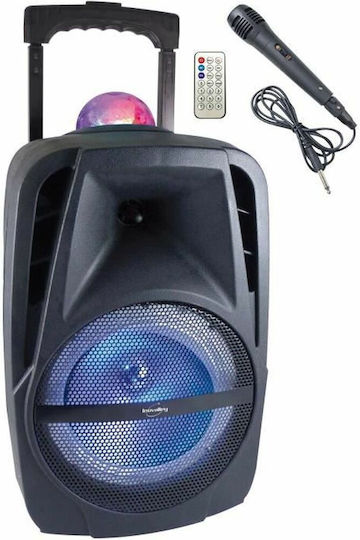 Inovalley Караоке Система с Микрофон с Кабел и Светлинни Ефекти KA116BOWL S7141404 Черен