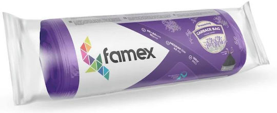 Famex Scented Trash Bags 55x60cm 15pcs Purple