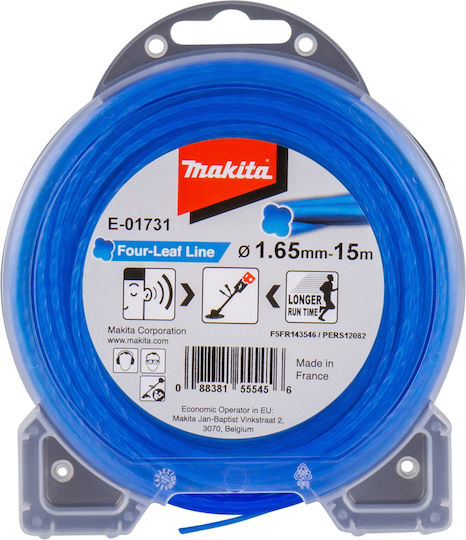Makita E-01731 Linie pentru tăierea ierbii De lungime 15m și de grosime 1.65mm