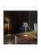 Zafferano Poldina Metal Table Lamp for Socket E27 with White Shade and Base