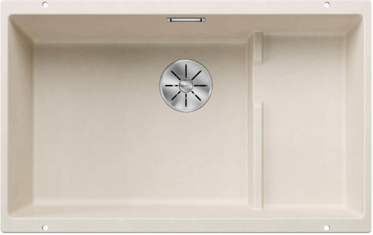 Blanco Subline 700-U Level 527171 Unterbau Spüle Links aus Verbundgranulat B73xT46cm Soft White