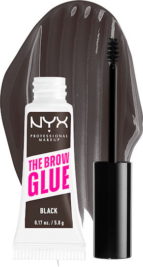 NYX Professional Makeup The Brow Glue Gel for Eyebrows 05 Black
