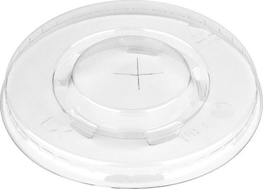 Ready Capace Pahar de Unică Folosință Capacul domului LID-B-FLAT90MM în culoarea Transparent (400buc)