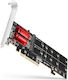 Axagon Κάρτα PCIe σε 2 θύρες M.2