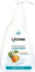 Famex Mandarin Cream Soap Moisturising Liquid Soap 400ml