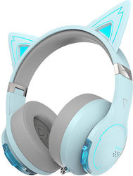 Edifier Hecate G5BT Wireless Over Ear Gaming Headset with Connection 3.5mm / Bluetooth Sky Blue