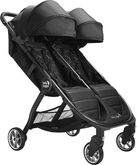 Baby Jogger City Tour 2 Reversible Double Stroller Suitable for Newborn Black 10.5kg
