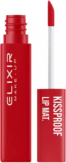 Elixir Kissproof Lip Mat Υγρό Κραγιόν Matte 030 Brick Red 4.5gr