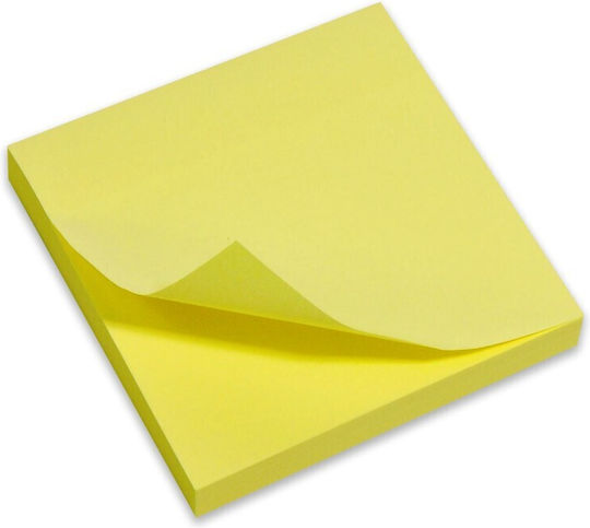 Groovy Sticky Note Pads in Cube Yellow 7.5x7.5pcs