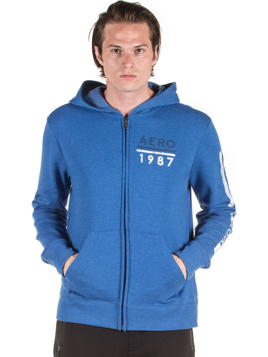 Aeropostale 3497-486 Geacă Albastră Cu Glugă