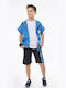 Hashtag Kids Set with Shorts Summer 3pcs Blue